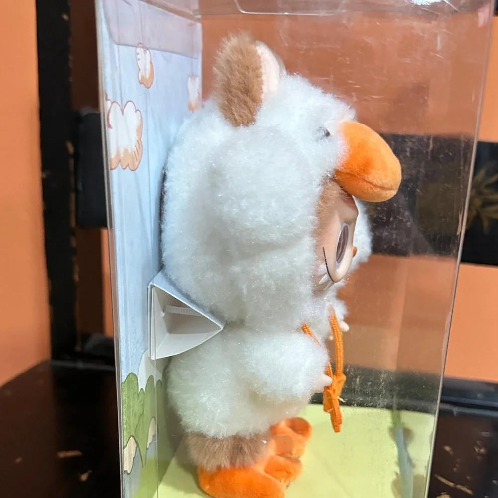 Forest Fairy Tale Vinyl Plush - White and Orange Labubu